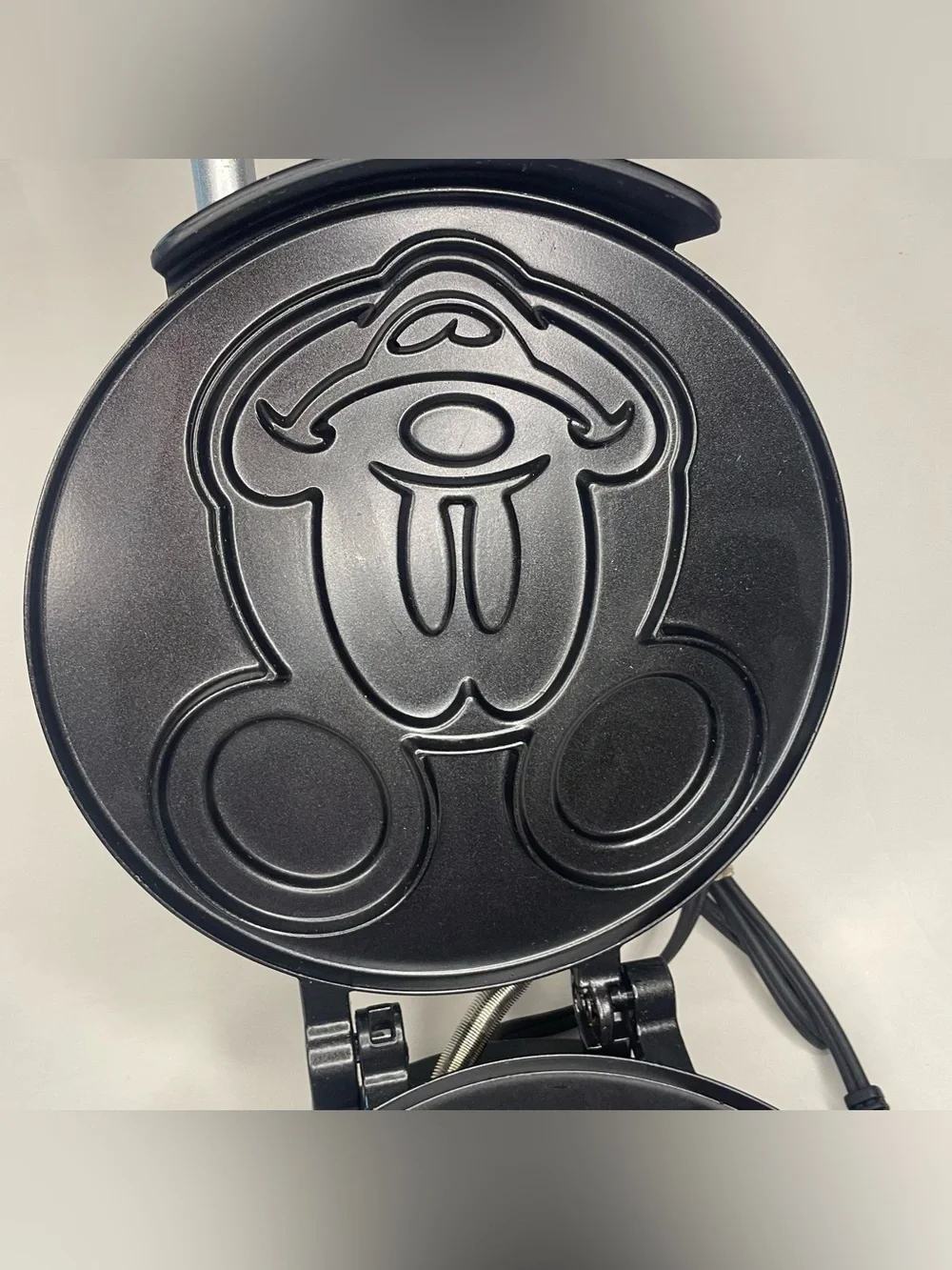 Disney DCM-1 Mickey Mouse Novelty Waffle Maker Brushed Stainless Steel Non-Stick